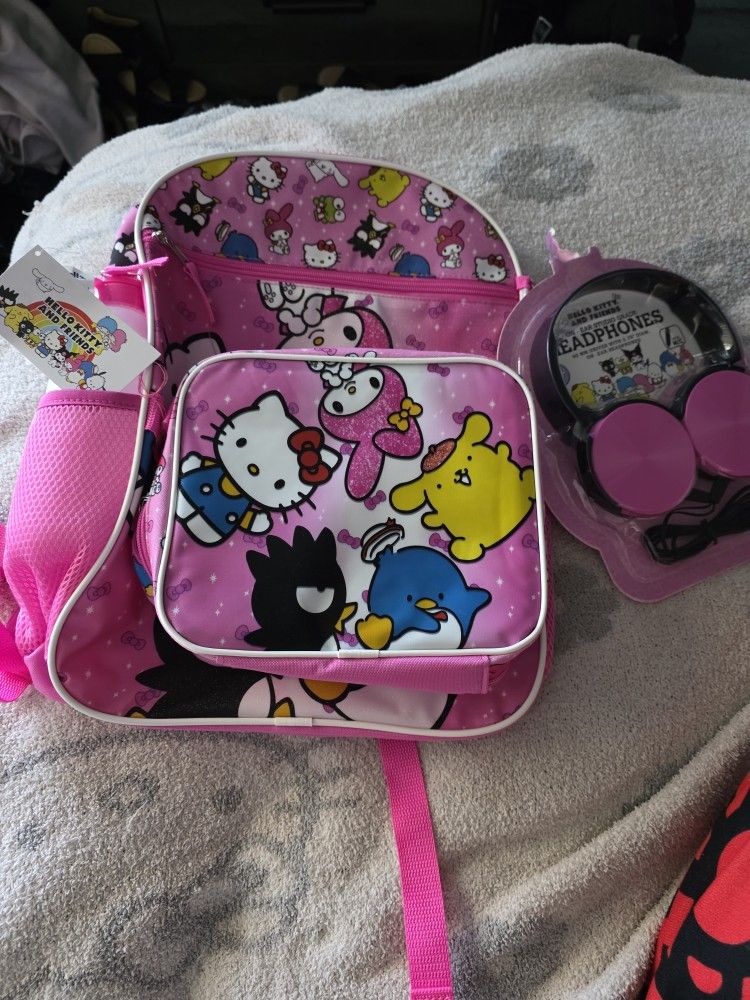 Hello Kitty And Friends Backpack 5pc