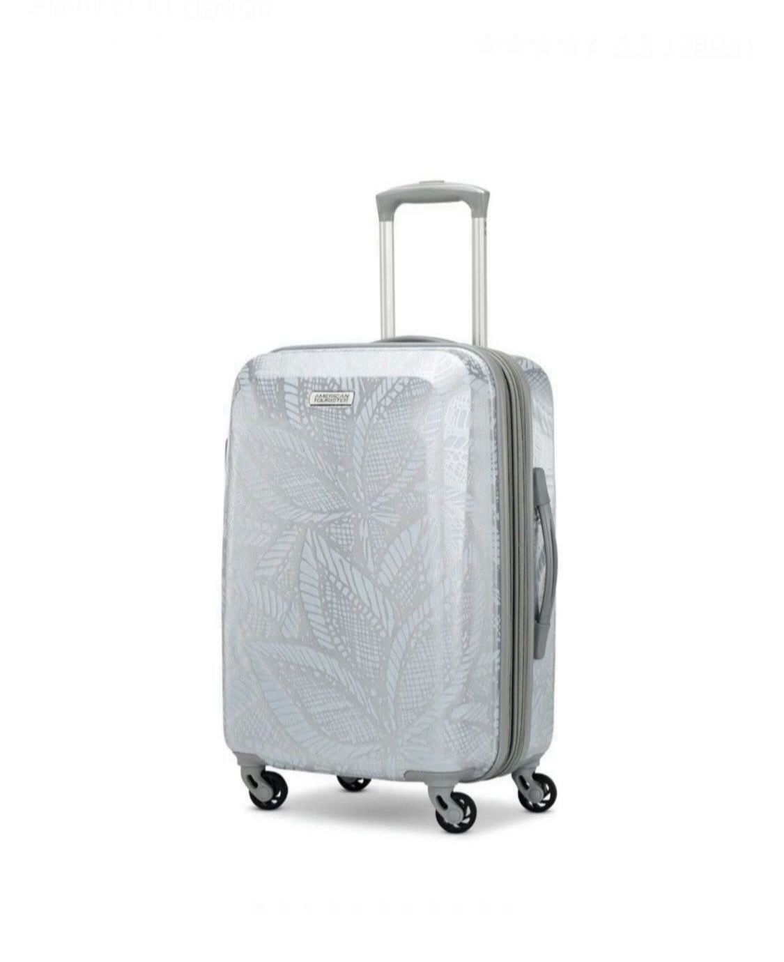 American Tourister Burst Max Printed Hardside Spinner Luggage Size 22 Inches Expandable