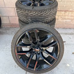 Mustang Oem Black Rims + Tires