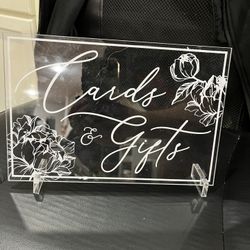 Cards And Gifts Acrylic Sign