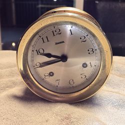 1987 vintage German Franz Hermle ship Clock. vintage antique. 69 132-071