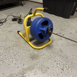 Cobra 5/16 in. x 50 ft. Cable Drum Machine With Foot Pedal