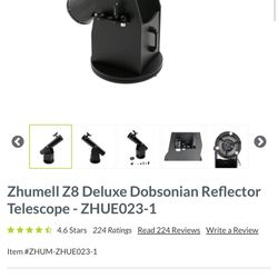 Zhumell Z8 deluxe Dobsonian Reflector Telescope