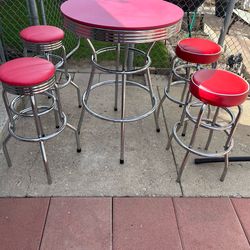 Table and chairs