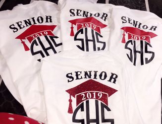 Senior Personalized T-shirt/ camisas/playeras personalizadas