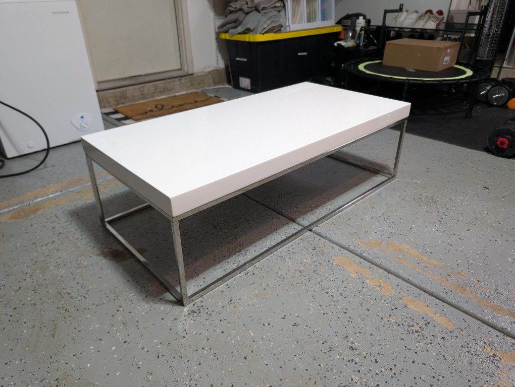 Rectangular White  Coffee Table 