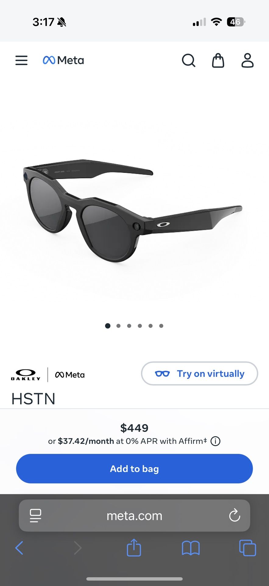 Oakley Meta HSTN glasses 