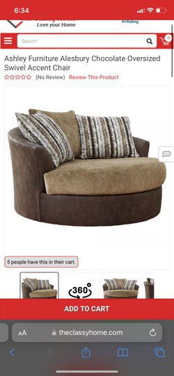 Oversized Swivel Accent Chair