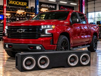4 x DB Drive WDX-8G5.2 8" Subwoofers & Quad Ported MDF Enclosure Box Fits 2019-2027 Chevy Silverado Crew Cab 3600W RMS 7200 Watts System