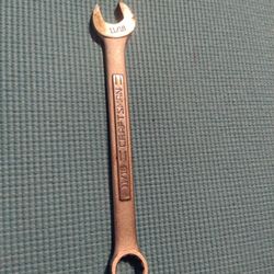 11/16 Combination wrench with an open end and a box end twelve point