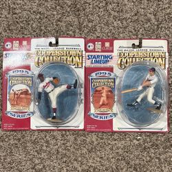 1995 Eddie Mathews And Satchel Paige Starting Lineup