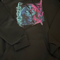 Jinx Was Here Hooded Sweatshirt Black XL