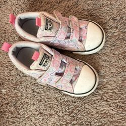 Girls Converse Purple With 💕 