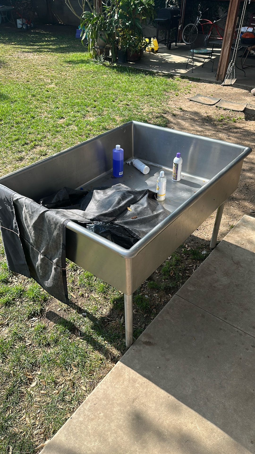 Large Stainless Sink 36”X48”X 33”
