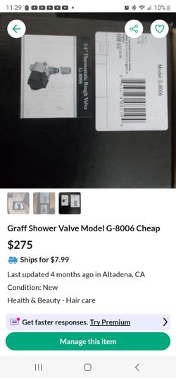 Graff Shower Valve Model G-8006 Cheap