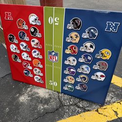 NFL football logo helmet canvas picture