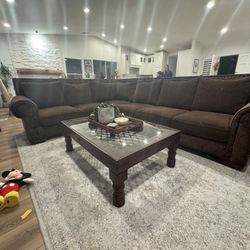 Rich Chocolate Super Comfy John Michael Couch 