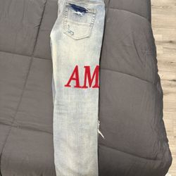 Red And Blue Amiri Jeans 