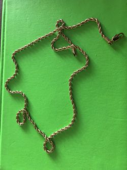 14k Gold filled 2mm rope chain 24in