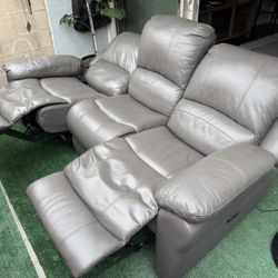 Genuine leather Reclining Sofa
