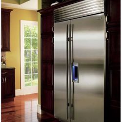 🔥 Sub-Zero 48” Built-In Side-by-Side Refrigerator/Freezer – Stainless Steel – Pro Handle – Like New! 🔥