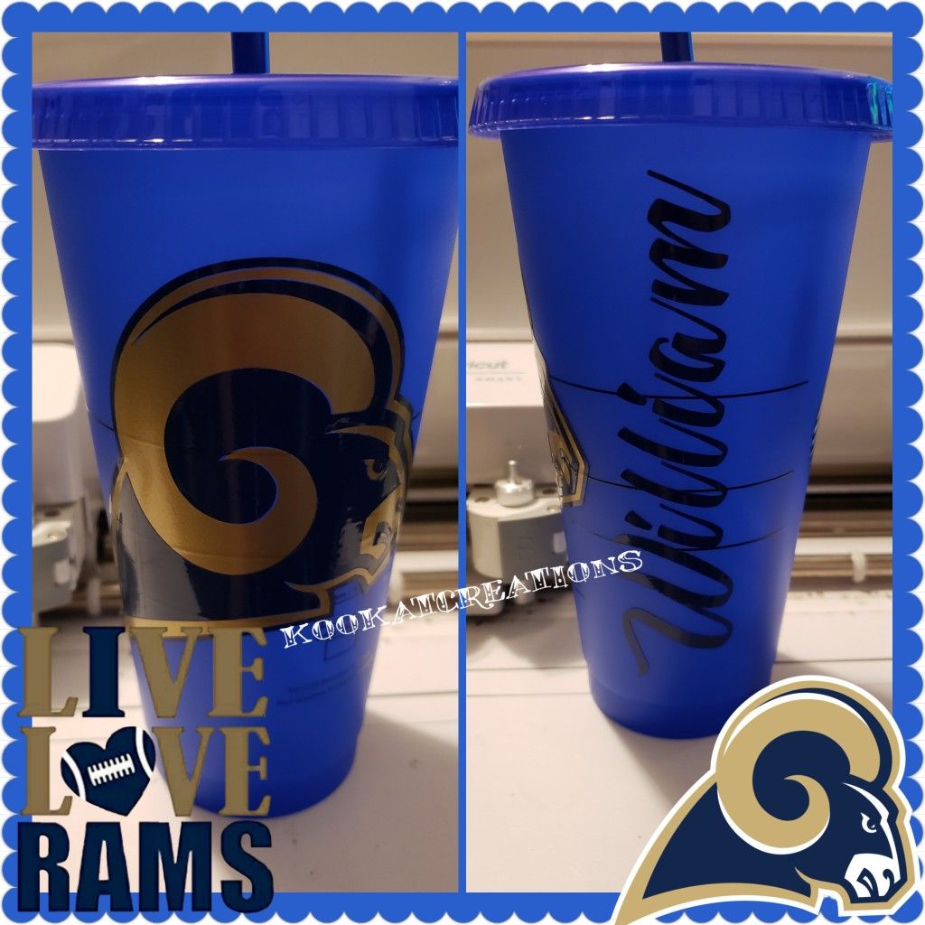 Rams color changing Starbucks cup