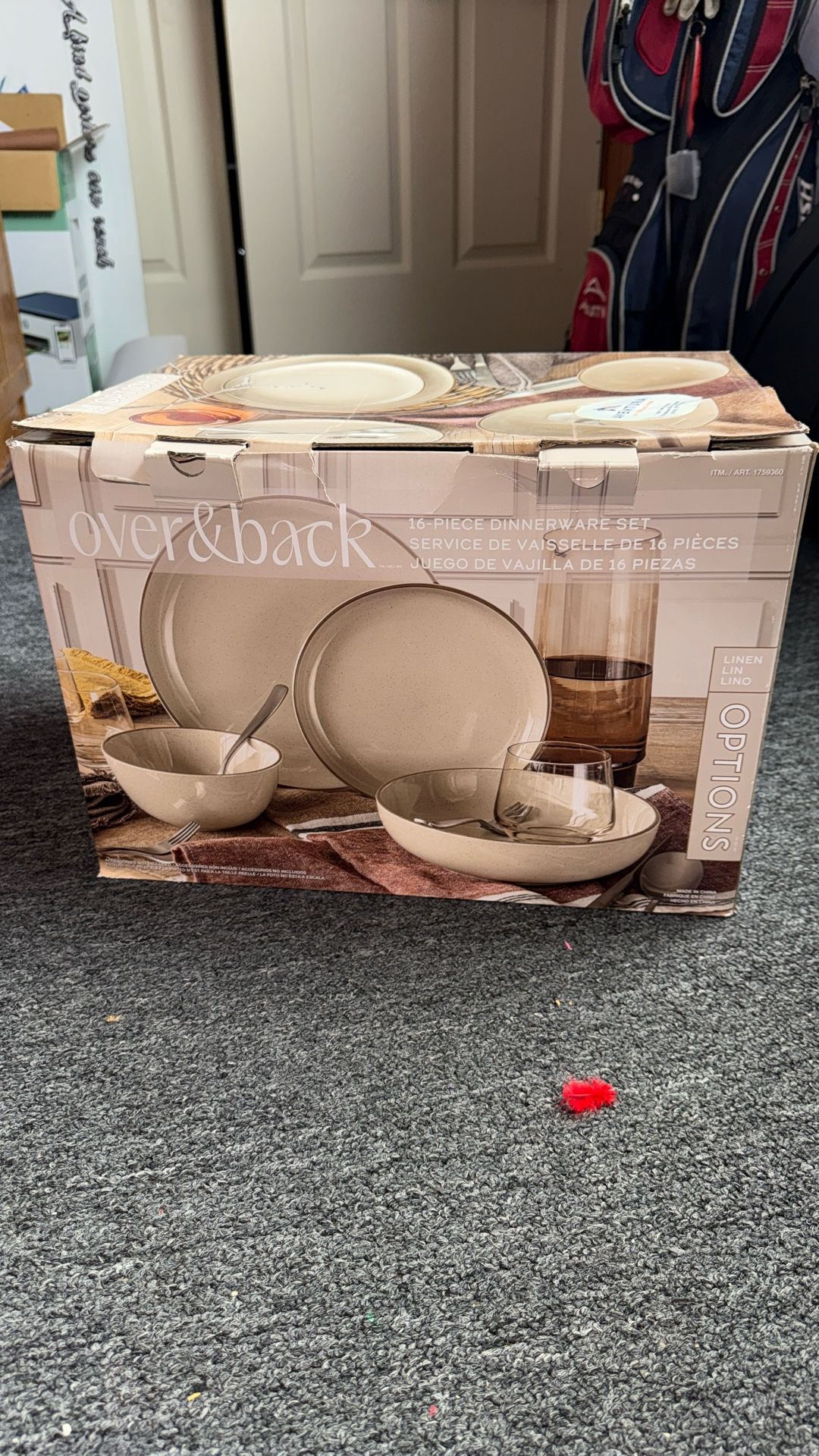 BRAND NEW Over And Back Full Stoneware Dish Set