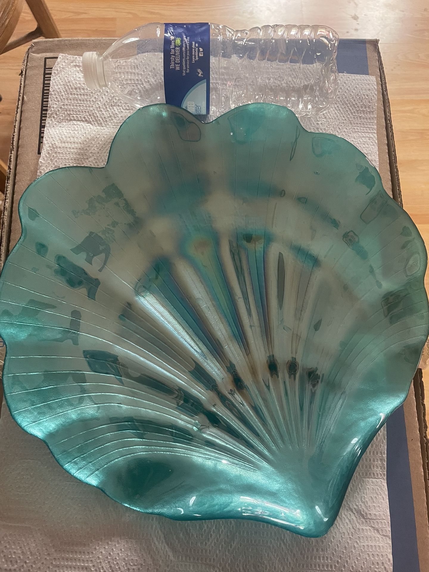 Decorative Glass Shell Plate
