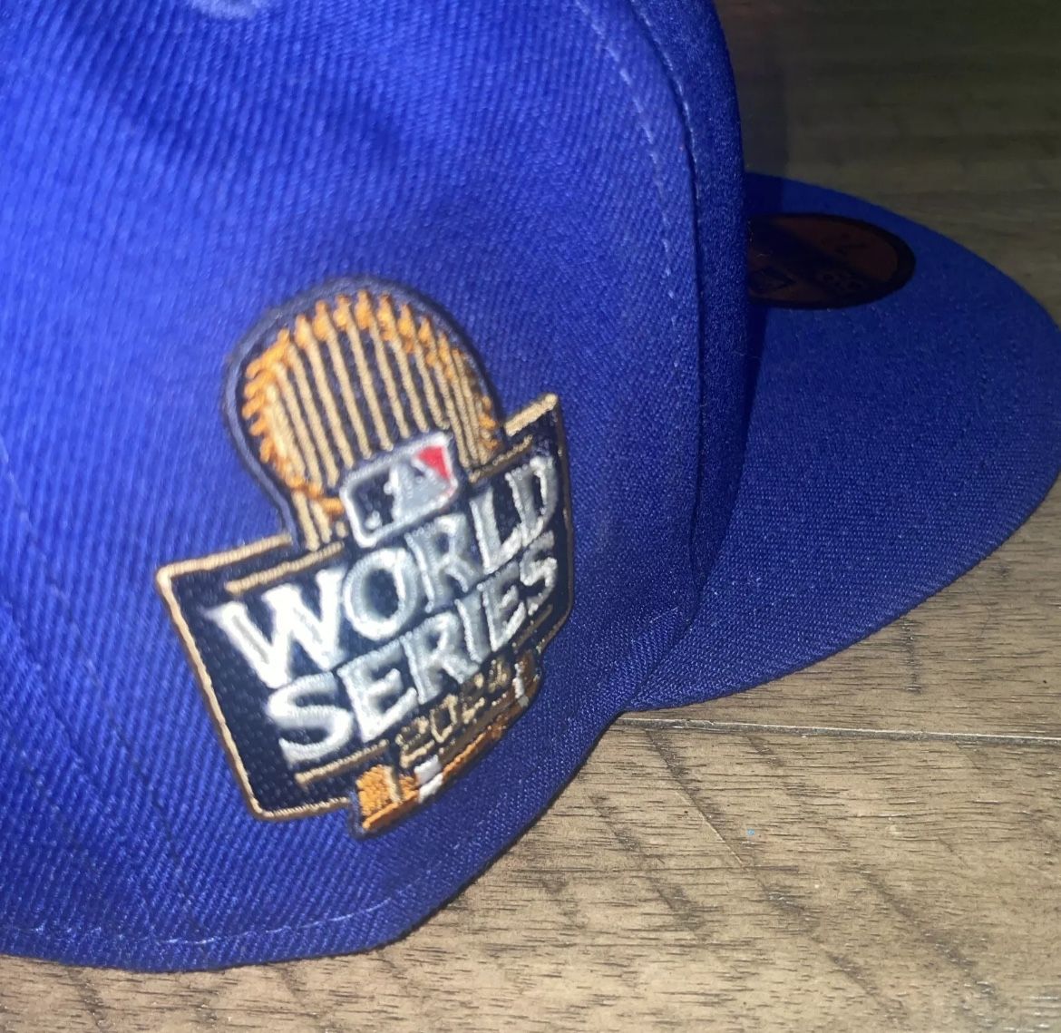 Authentic Dodgers Fitted Hat 7 1/8 Low Profile World Series 2024 Side Patch Christmas Sale 
