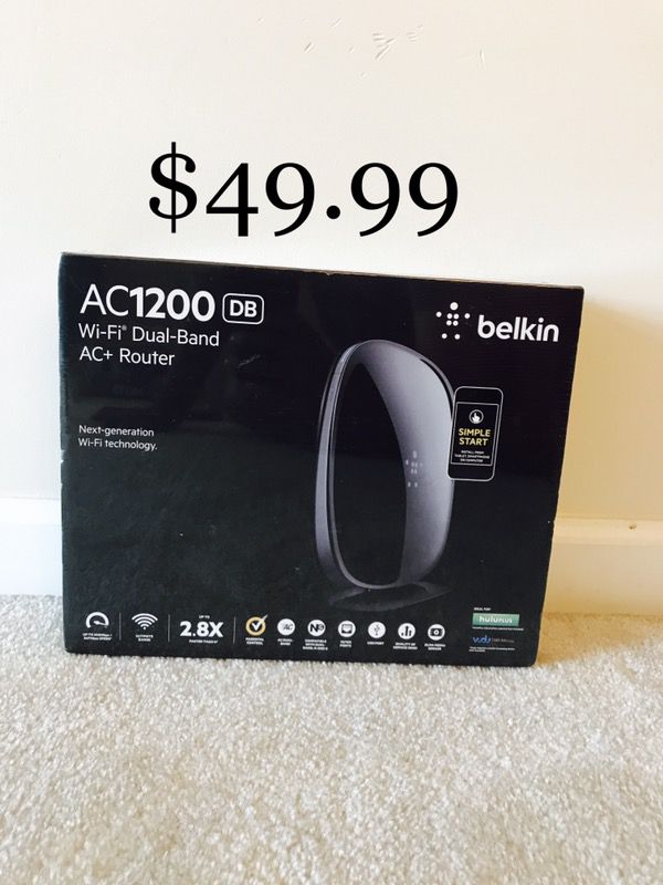 Brand new in box - Belkin AC1200db WiFi Dual-band router AC+ router