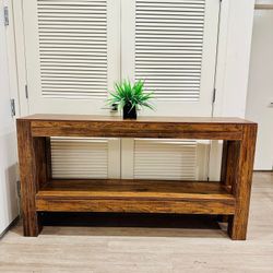 62.99 in.  Rectangle Console Table assembled W-32