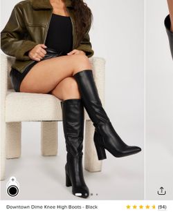 Black knee high boots