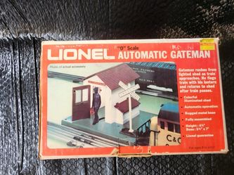 Vintage Lionel Automatic Gateman #145 Operating Gateman, Crossing Tested