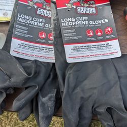 2 Pair Rubber Gloves 