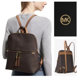 Michael Kors Signature Rhea Zip Medium Slim Backpack