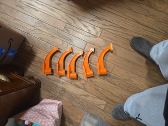 Vintage Mastodon Orange Clamps  (6 avail)