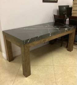Black Marble Top Table