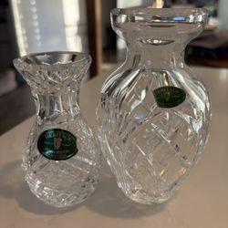 Heritage Clear Crystal Vase Duo Made in Ireland