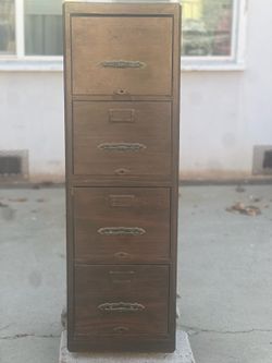 Antique Filing Cabinet Clarke & Baker Co