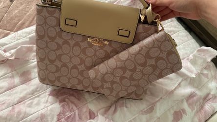 Handbag with matching wallet
