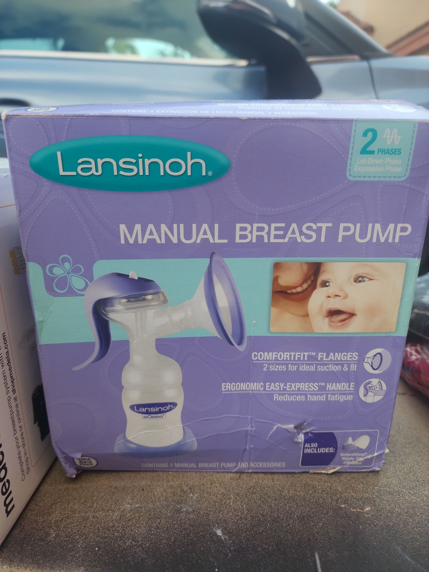 Manual breast pump $12