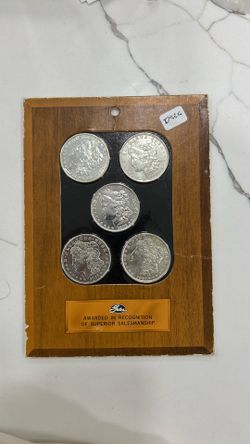 5 1921 Morgan silver dollar coin