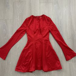 HOUSE OF CB ‘Sacha’ Red Satin Mini Dress