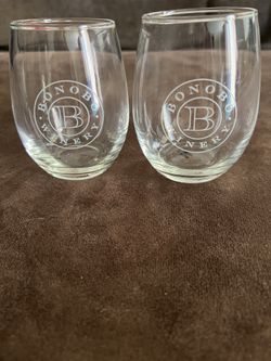 Glass Wine Tumblers-Set of 2