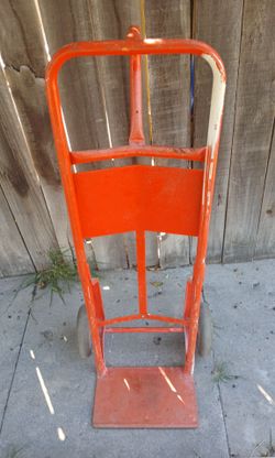 Sturdy two wheel dolly 500 lb capacity solid tires