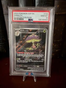 Pokémon TCG Shiinotic Illustration Rare 194/191 SSP Surging Sparks PSA 10