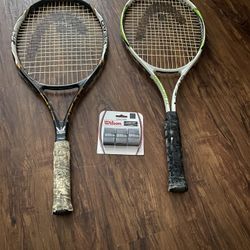 Two Head Tennis Rackets With Grip 
