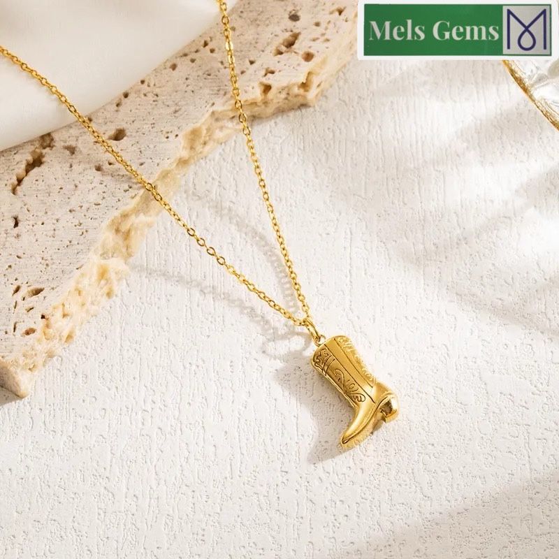 🎉 Retro Classic Country Boot Necklace For Ya’ll