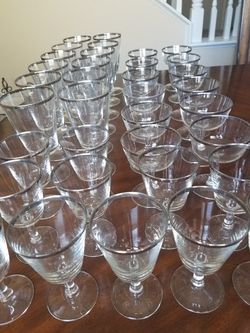 Large lot of glasses