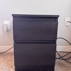 Nightstand 2 Drawers, Great Condition